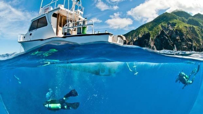 Diving Saba island