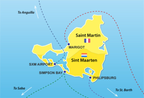 Map Of Anguilla And St Martin Stmartinbookings.com