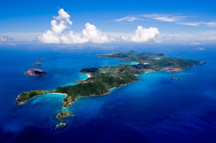 Saint Barthélemy aerial view